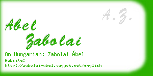 abel zabolai business card